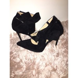 Black Velvet Heels